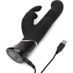 Lovehoney® Fifty Shades of Grey Greedy Girl Thrusting Rabbit Vibrator Black
