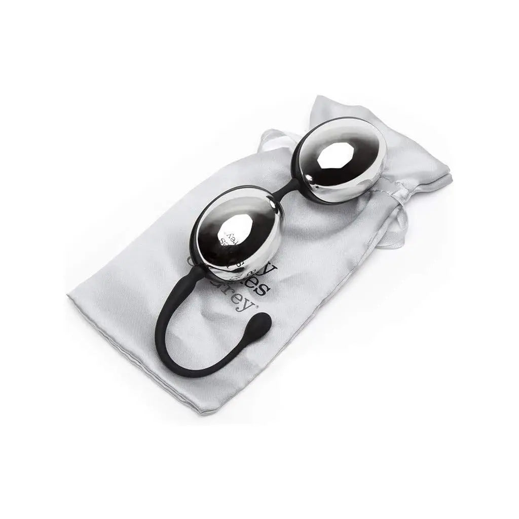 Lovehoney® Fifty Shades of Grey Inner Goddess Weighted Kegel Balls Silver