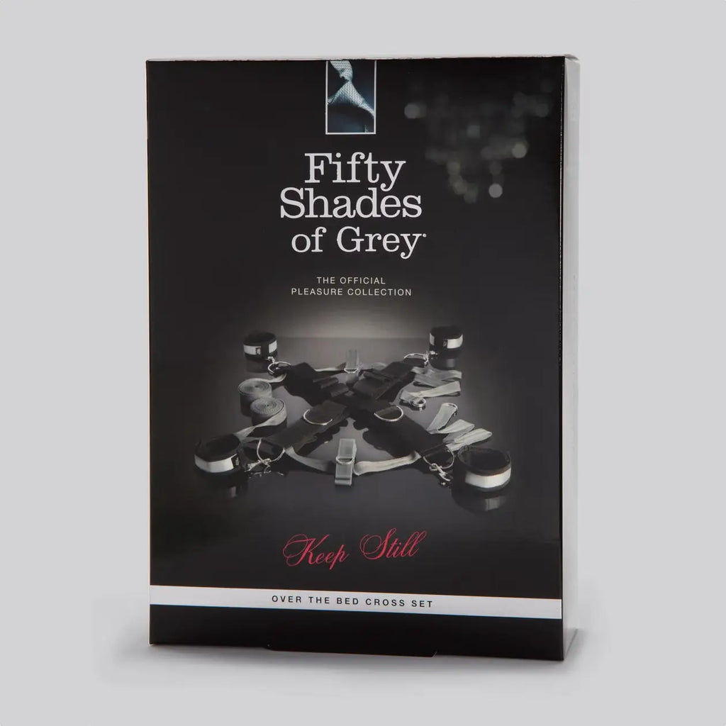 Lovehoney® Fifty Shades of Grey Keep Still Over-the-Bed Cross Restraint Black