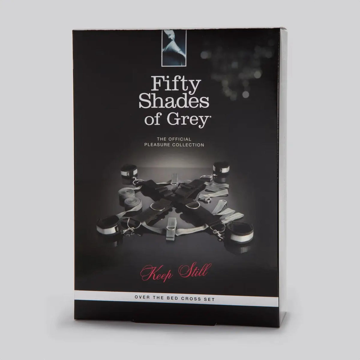 Lovehoney® Fifty Shades of Grey Keep Still Over-the-Bed Cross Restraint Black