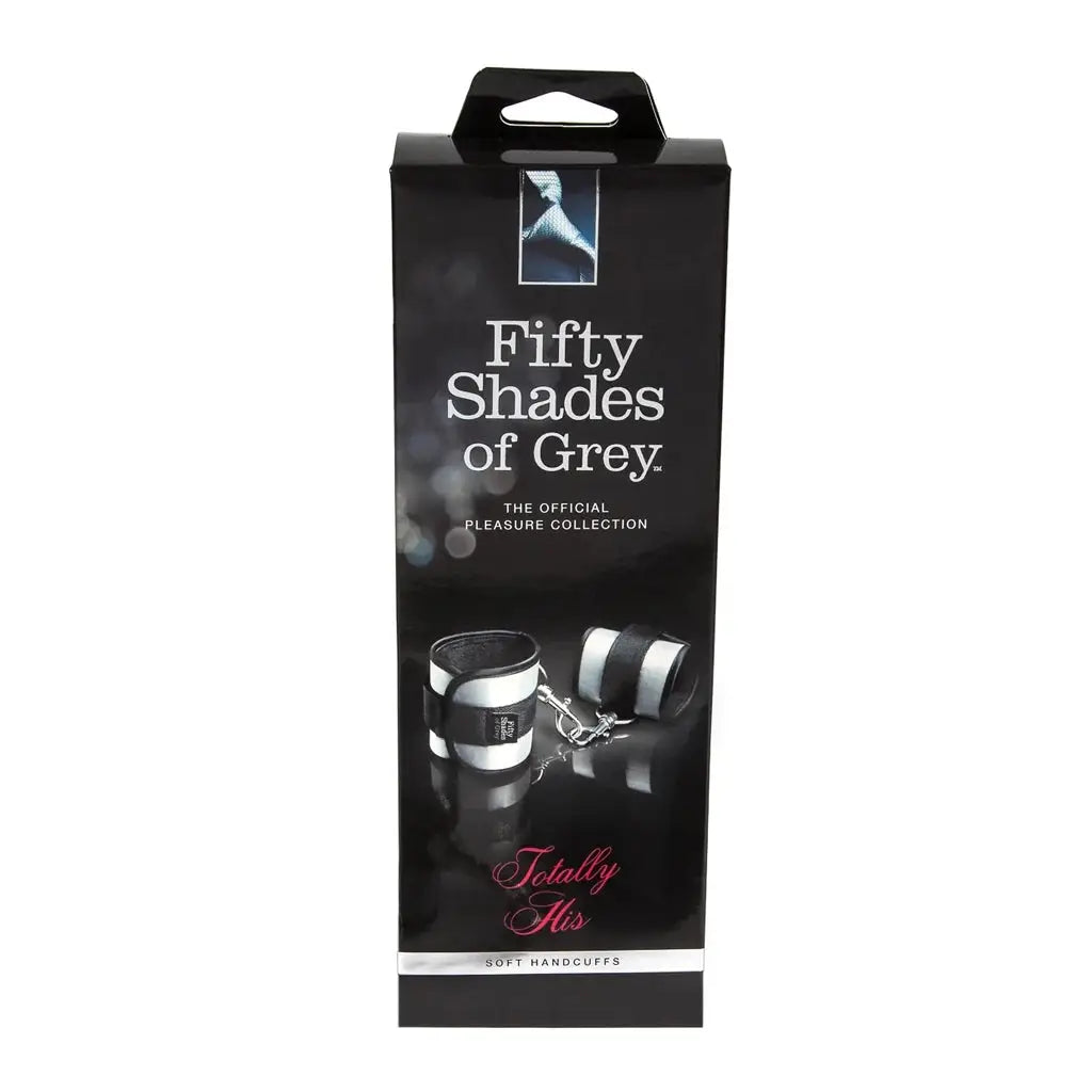 Lovehoney® Fifty Shades of Grey Totally His Velvet-Lined Handcuffs Silver