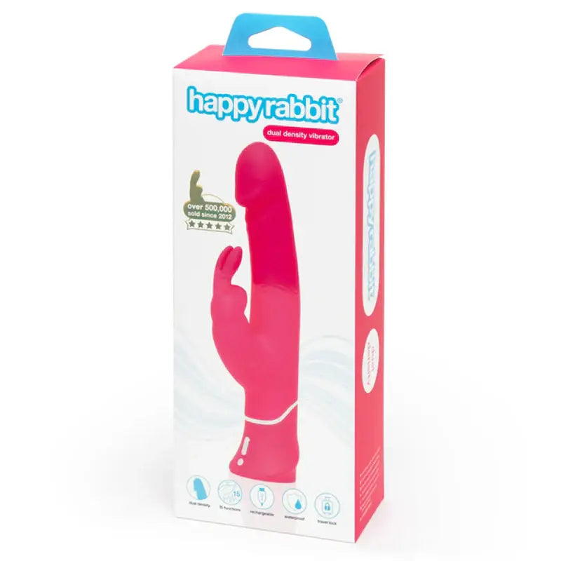 Happy Rabbit® Realistic Dual Density Rabbit Vibrator - Pink