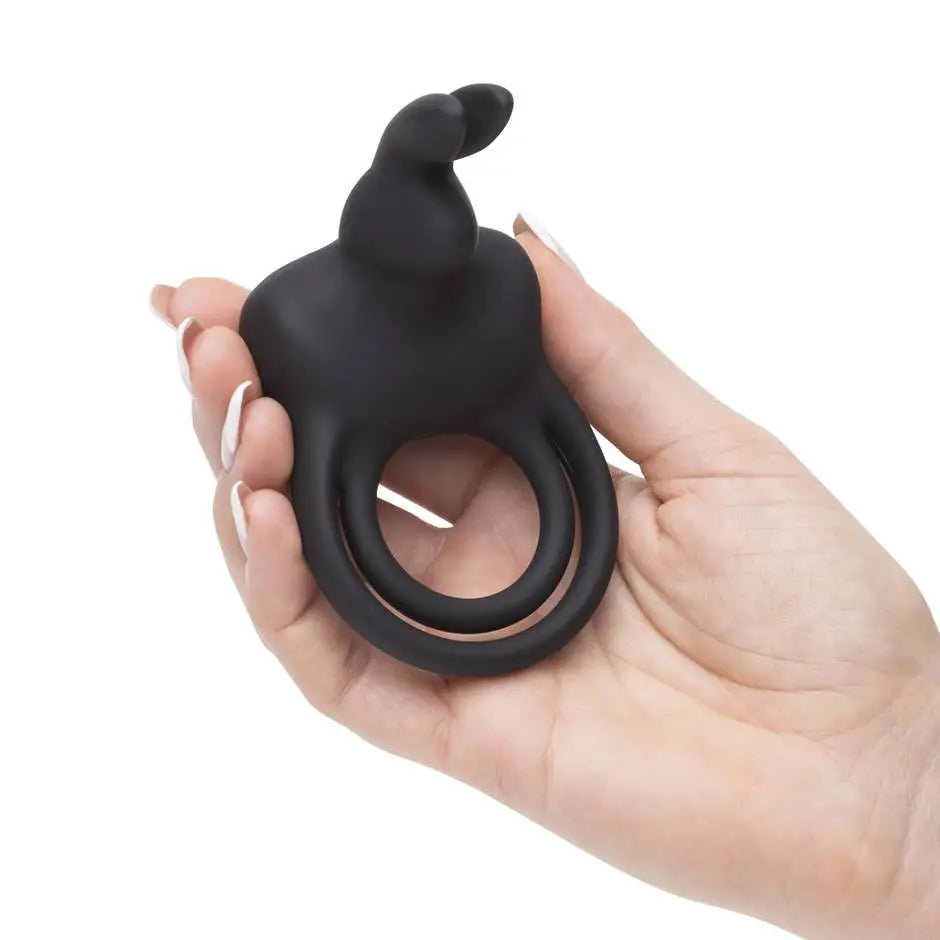 Happy Rabbit® Vibrating C - Ring - Black - C-Ring