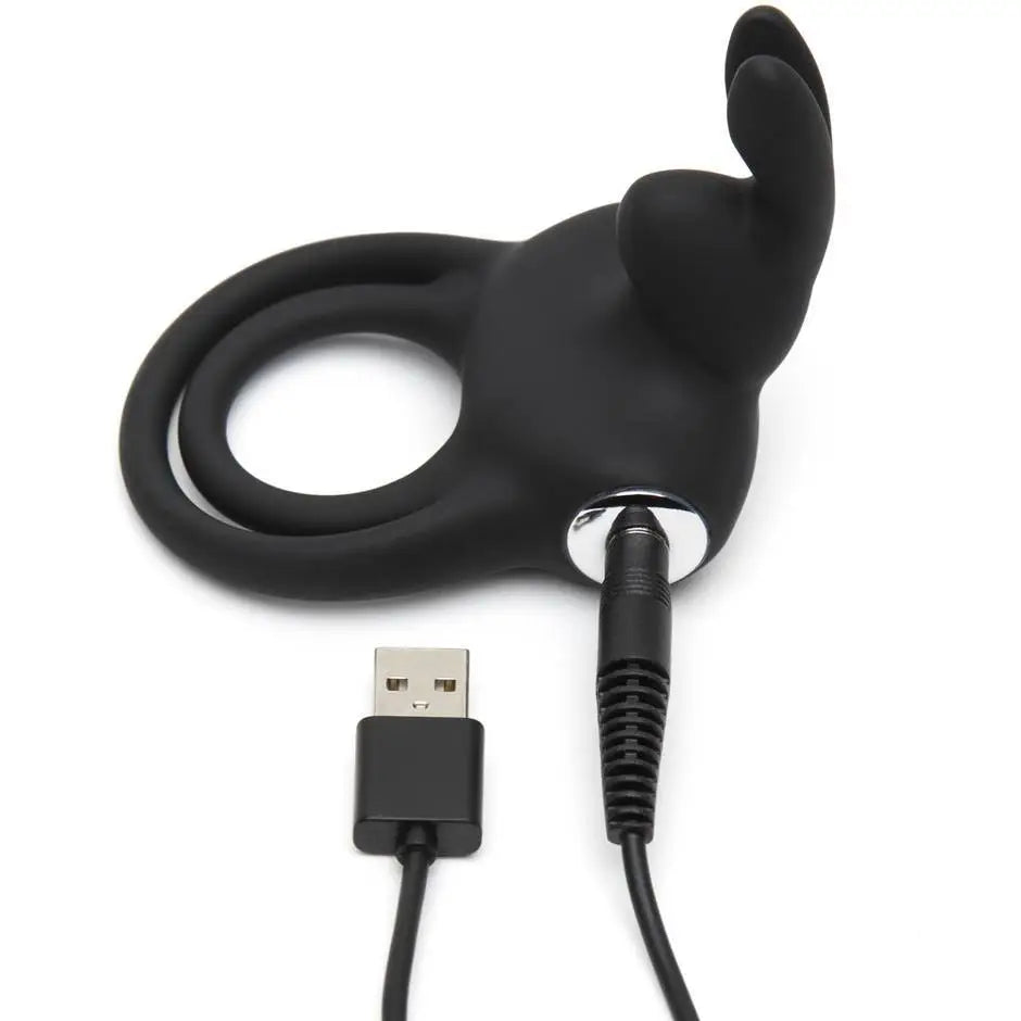 Happy Rabbit® Vibrating C - Ring - Black - C-Ring