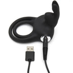 Happy Rabbit® Vibrating C - Ring - Black - C-Ring