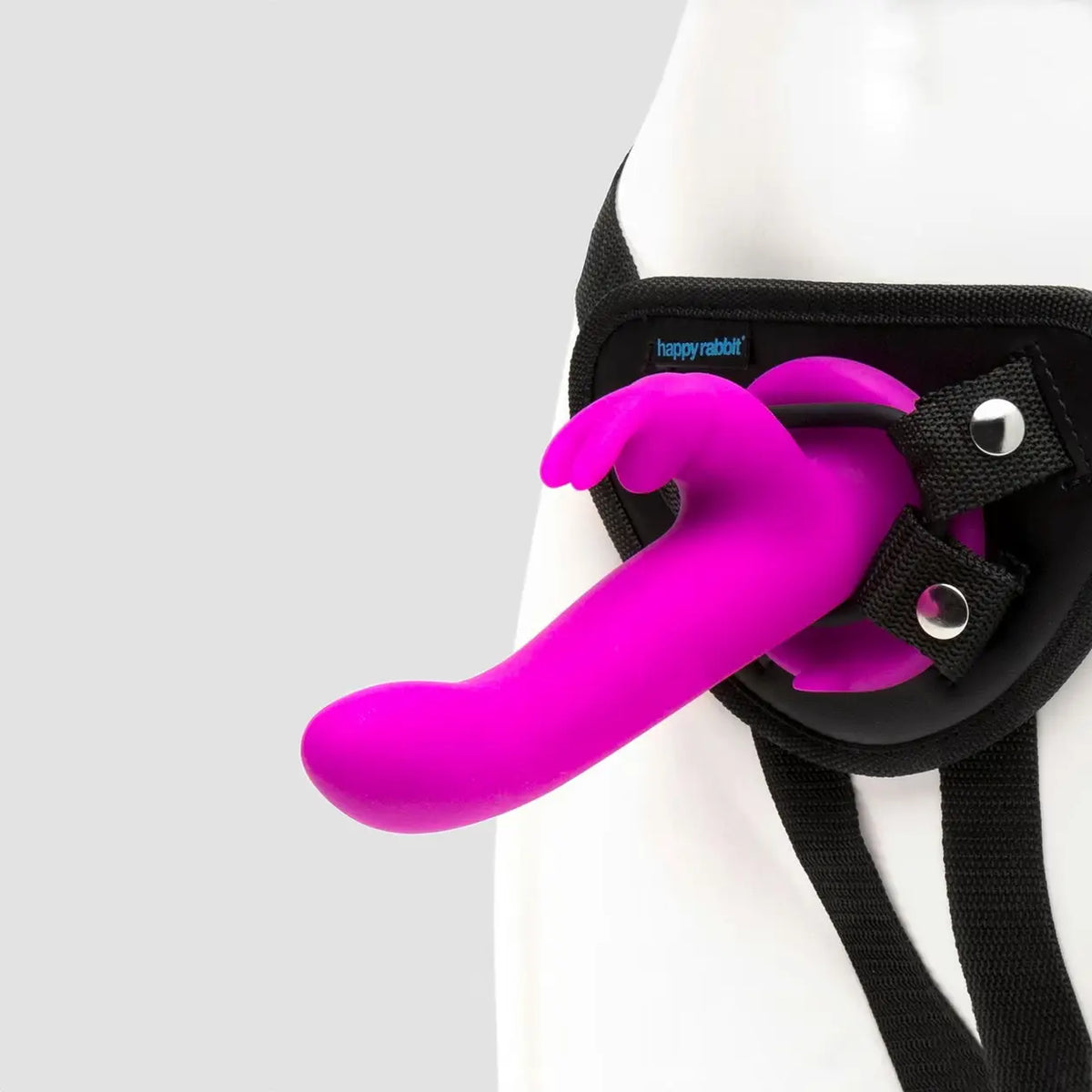 Lovehoney® Happy Rabbit Vibrating Strap-On Harness Kit with 15 Functions Magenta