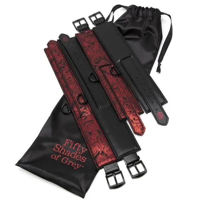 Fifty Shades of Grey Sweet Anticipation Under Mattress Restraint Set - Rolik®