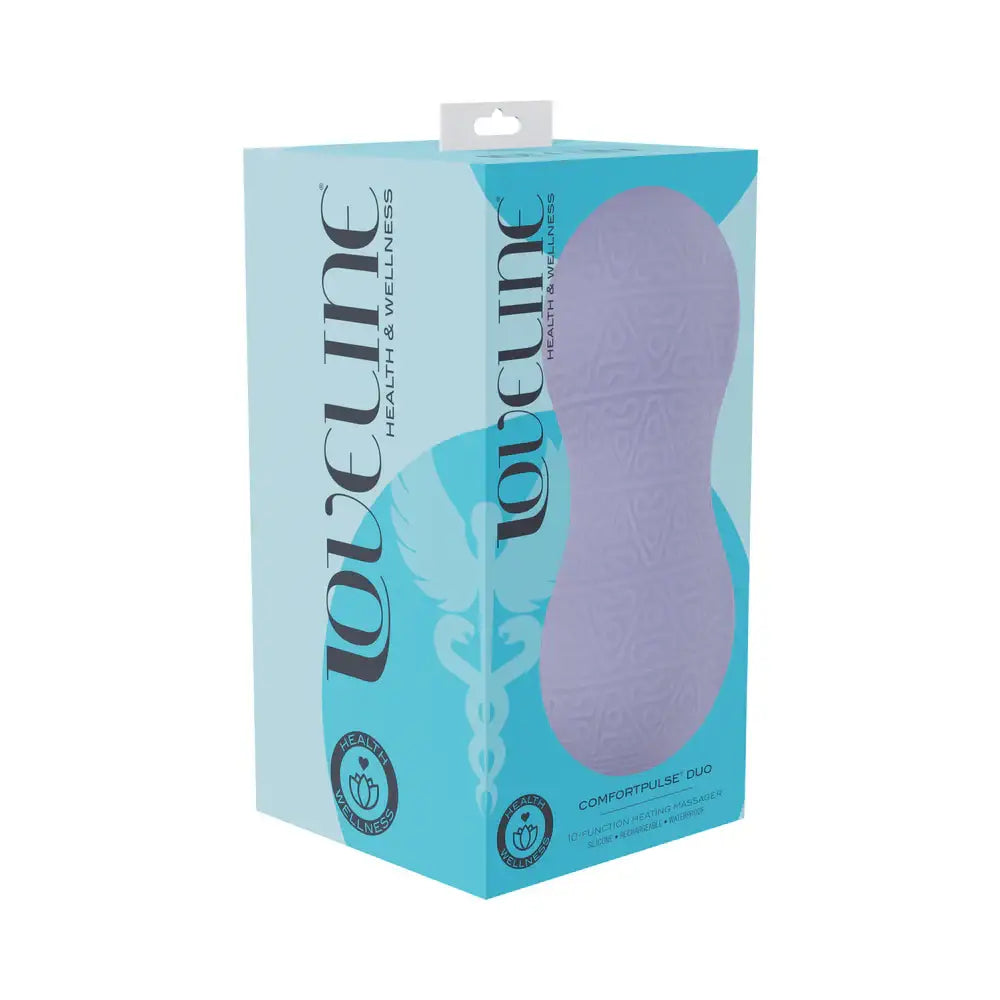 Lavender LoveLine ComfortPulse Duo Silicone Massager
