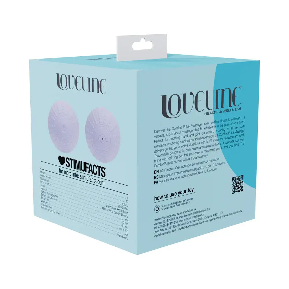 Lavender LoveLine ComfortPulse Silicone Massager