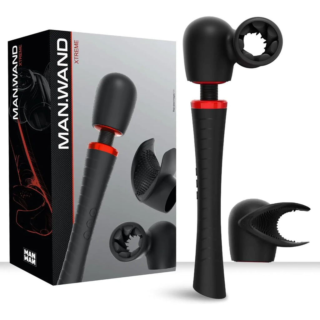 Lovely Planet Man Wan Man.Wand Xtreme Vibrating Masturbator Kit Black