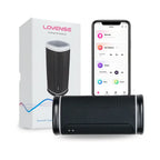 Black Calor Bluetooth Depth-Controlled Vibrating and Heating Masturbator