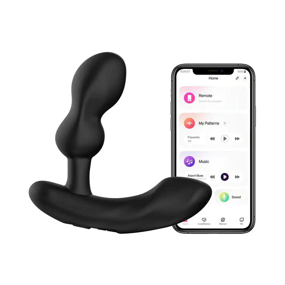 Black Edge 2 Bluetooth Remote Adjustable Prostate Massager