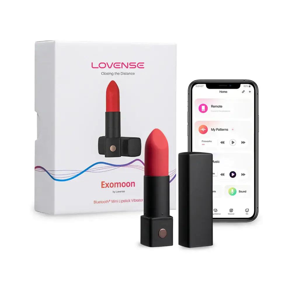 Exomoon Bluetooth® Lipstick Vibrator - Red