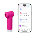 Lovense Fizz | Dual-Head Clitoral Vibrator with Suction & Tapping Hot Pink