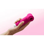 Lovense Fizz | Dual-Head Clitoral Vibrator with Suction & Tapping Hot Pink