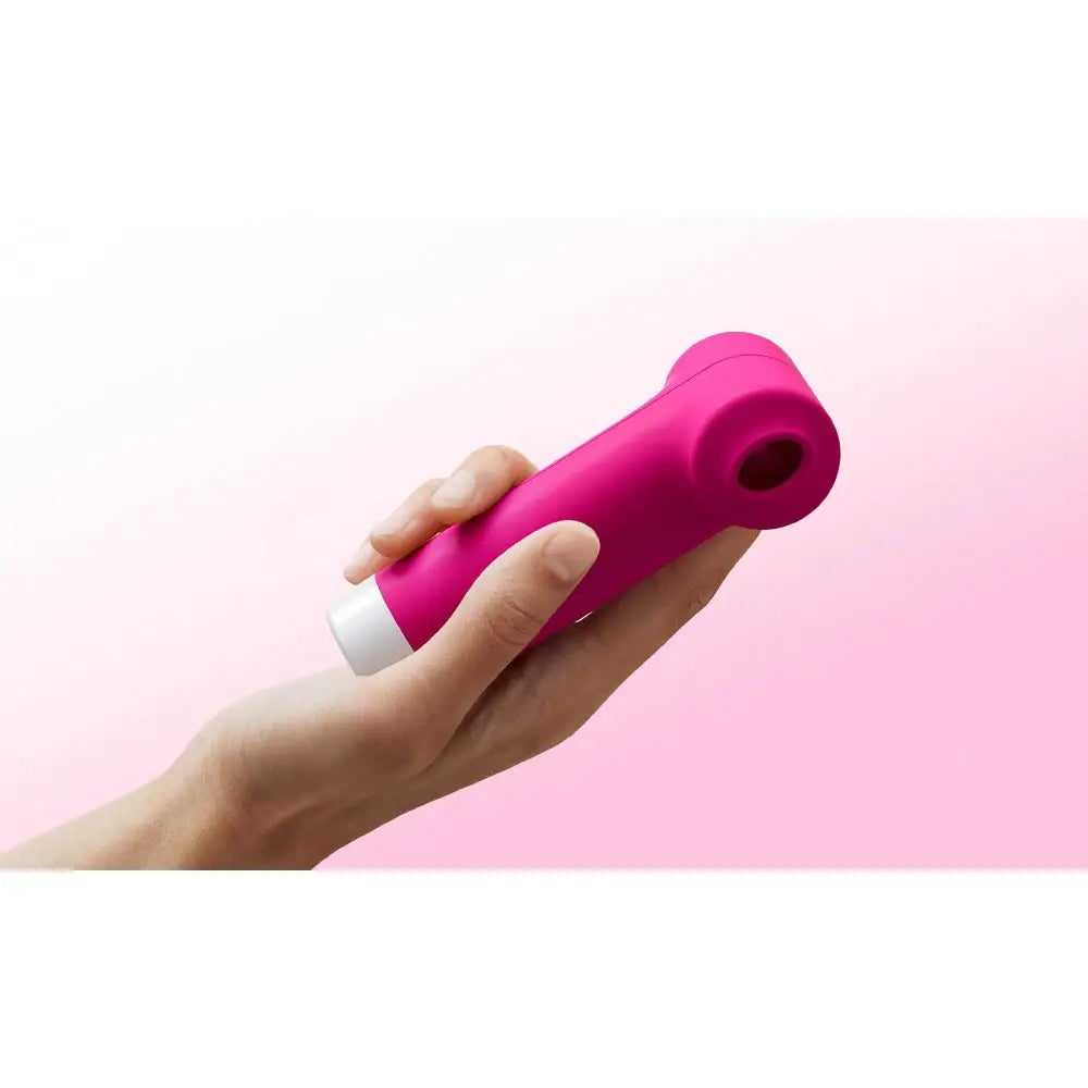 Lovense Fizz | Dual-Head Clitoral Vibrator with Suction & Tapping Hot Pink