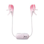 Pink Gemini Bluetooth Rechargeable Vibrating Nipple Clamps