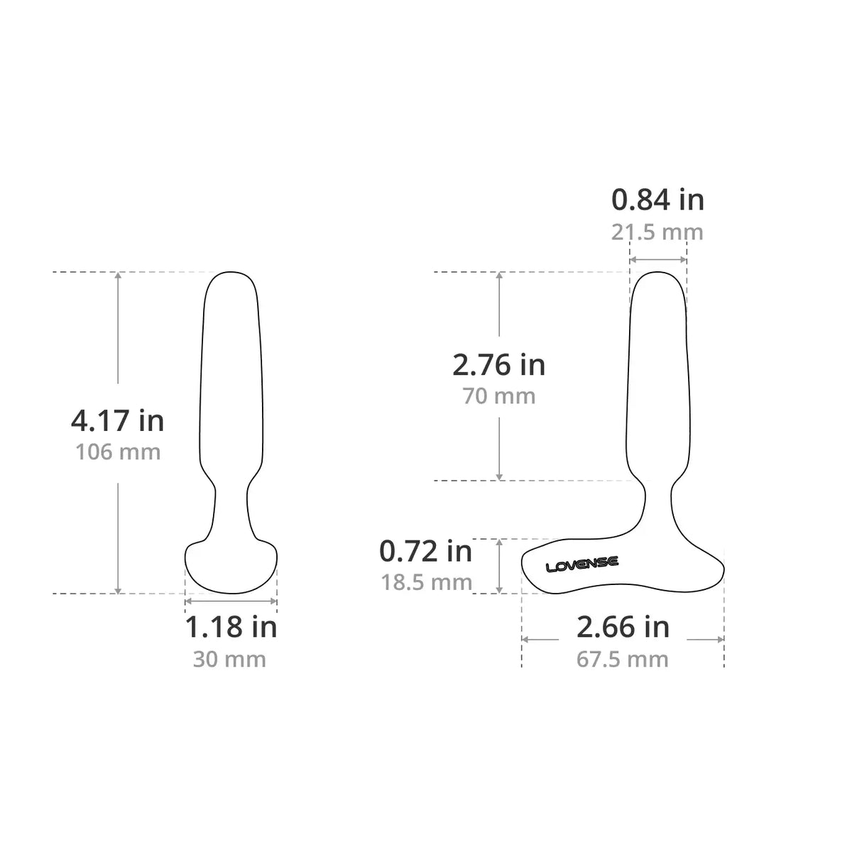 Lovense Glint Touch-Responsive App-Controlled Vibrating Butt Plug Black