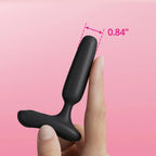 Lovense Glint Touch-Responsive App-Controlled Vibrating Butt Plug Black