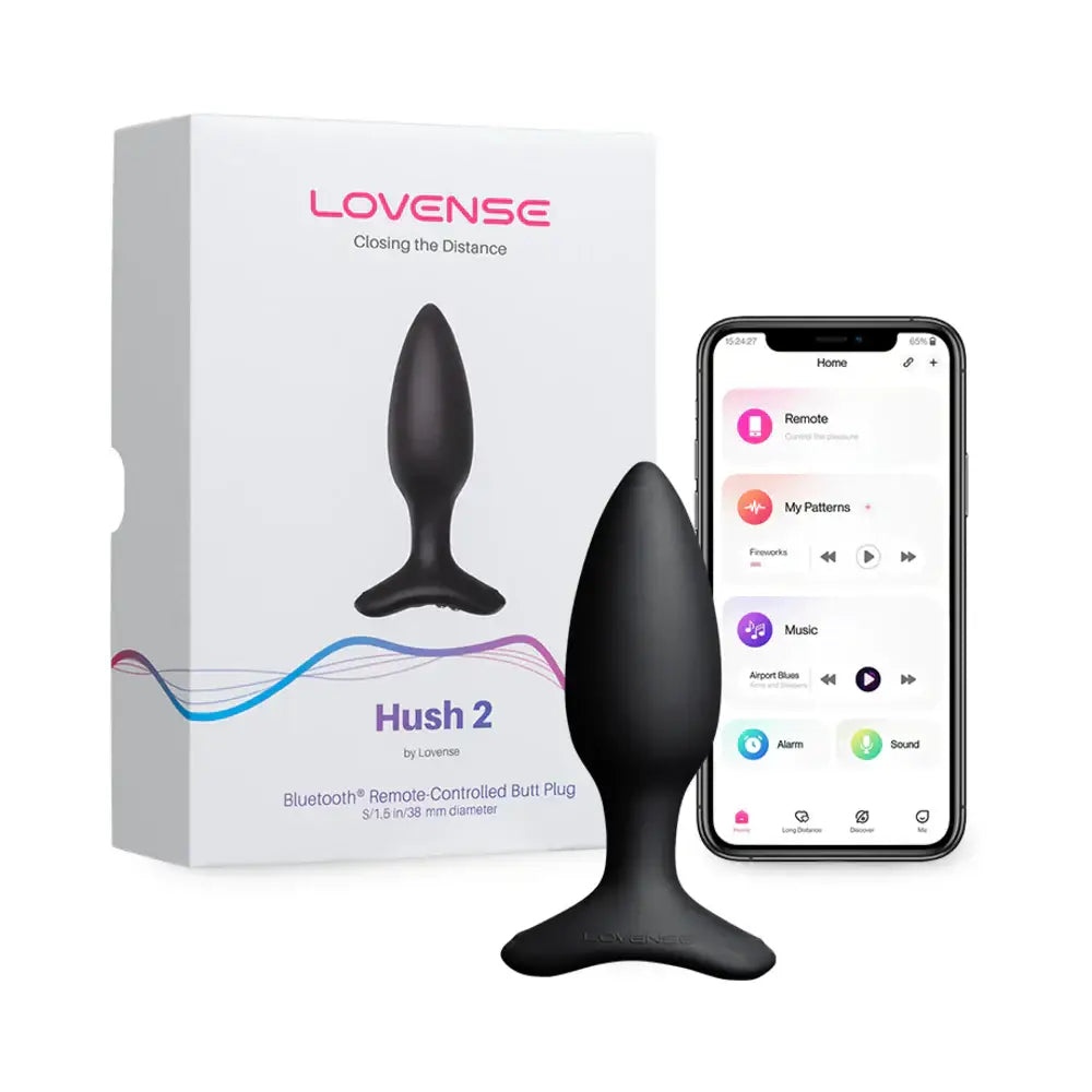 Lovense Hush 2 Bluetooth Remote - Controlled Butt Plug - 1.5’’
