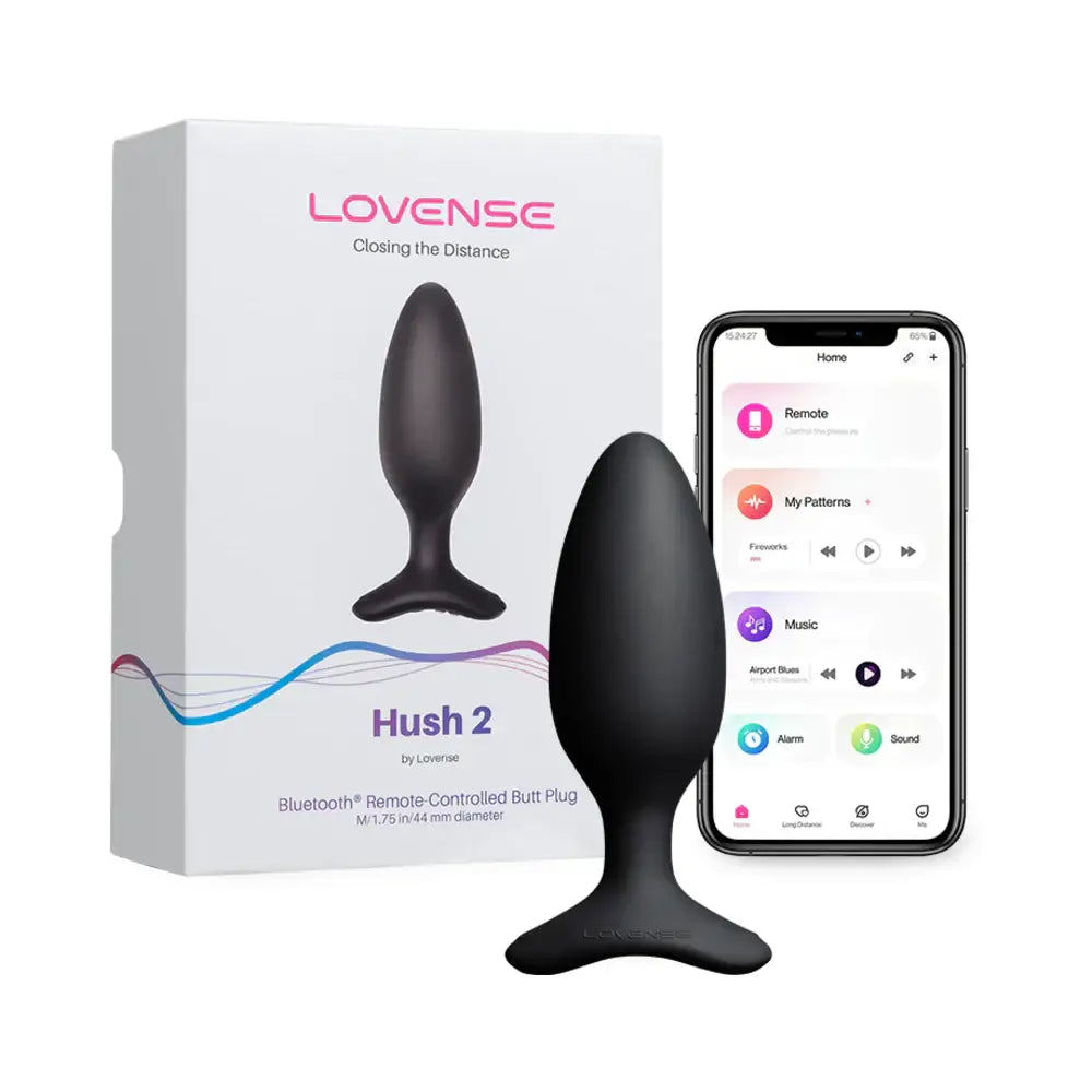 Lovense Hush 2 Bluetooth Remote - Controlled Butt Plug - 1.75’’