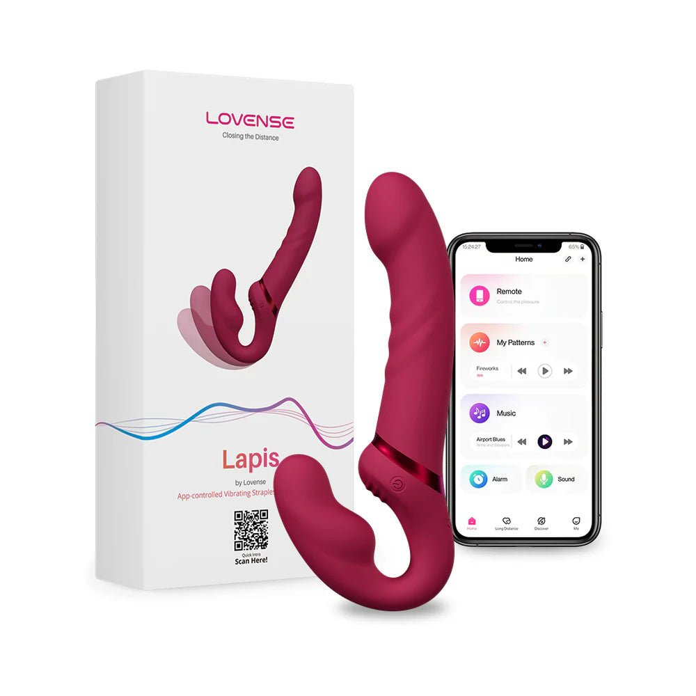 Lovense Lapis App - Controlled Vibrating Strapless Strapon - Rolik®