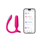 Lovense Lush Anal App-Controlled Compact Vibrating Butt Plug Hot Pink