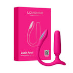 Lovense Lush Anal App-Controlled Compact Vibrating Butt Plug Hot Pink