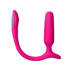 Lovense Lush Anal App-Controlled Compact Vibrating Butt Plug Hot Pink