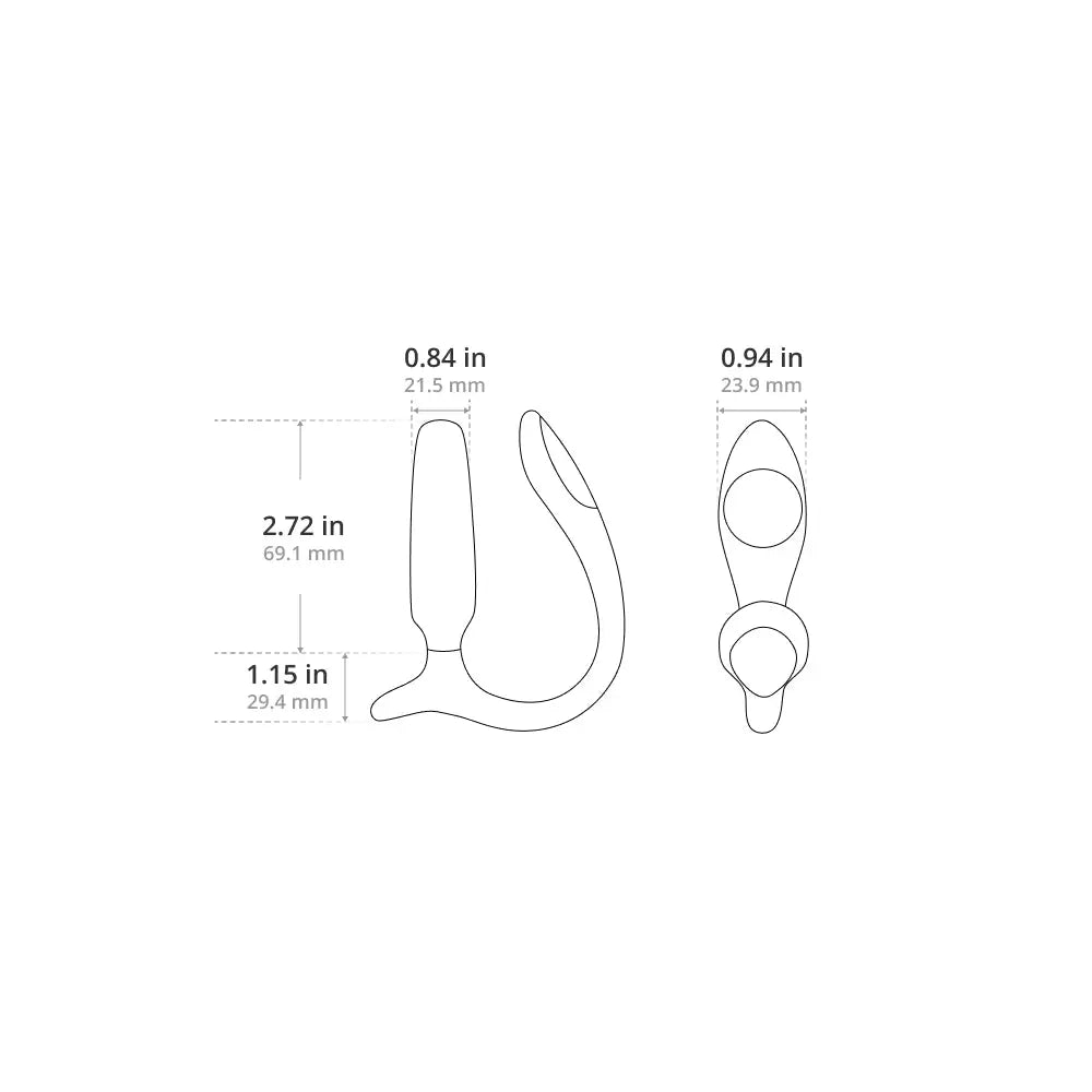 Lovense Lush Anal App-Controlled Compact Vibrating Butt Plug Hot Pink