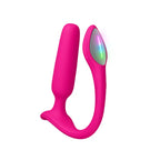 Lovense Lush Anal App-Controlled Compact Vibrating Butt Plug Hot Pink