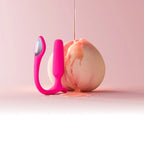 Lovense Lush Anal App-Controlled Compact Vibrating Butt Plug Hot Pink