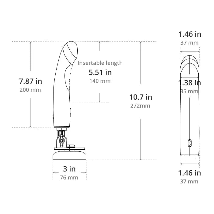 Lovense Mission 2 App - Controlled Touch Sensitive Vibrating Dildo - Rolik®