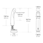 Lovense Mission 2 App - Controlled Touch Sensitive Vibrating Dildo - Rolik®