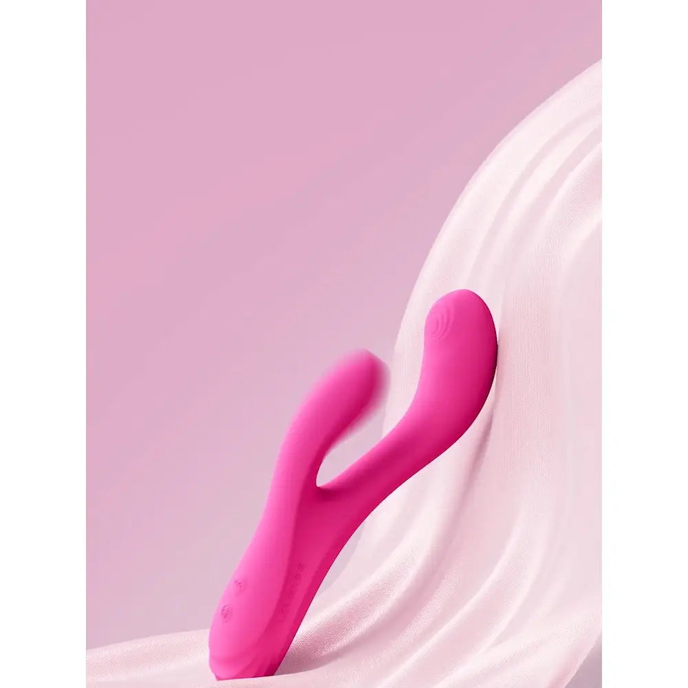Lovense Osci 3 App - Controlled Warming Thumper Rabbit Vibrator - Hot Pink