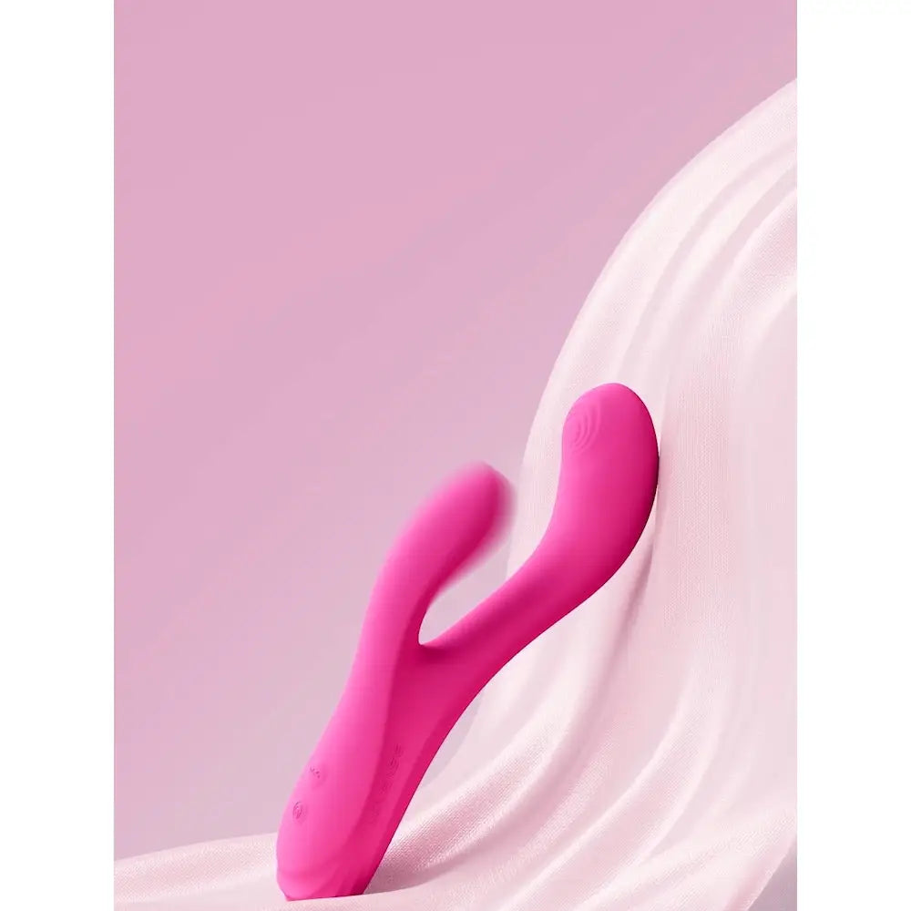 Lovense Osci 3 App - Controlled Warming Thumper Rabbit Vibrator - Hot Pink