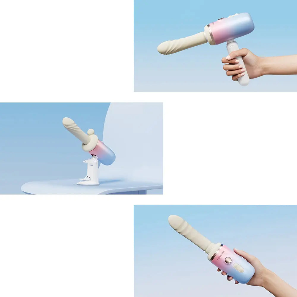 Lovense Spinel App-Controlled Multi-Attachment Thrusting Vibrating & Heating Dildo Machine