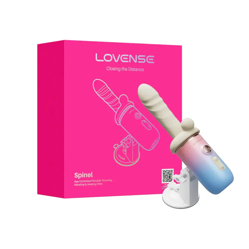 Lovense Spinel App-Controlled Multi-Attachment Thrusting Vibrating & Heating Dildo Machine