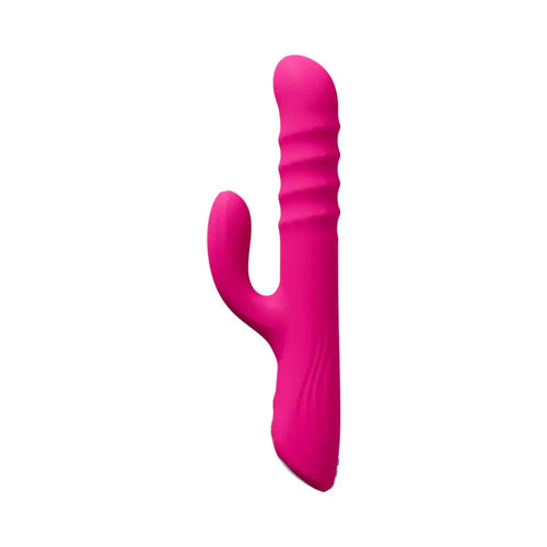 Lovense Velvo Rabbit Vibrator – Rolling Bead G-Spot & Clit Stimulator Hot Pink
