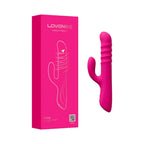 Lovense Velvo Rabbit Vibrator – Rolling Bead G-Spot & Clit Stimulator Hot Pink