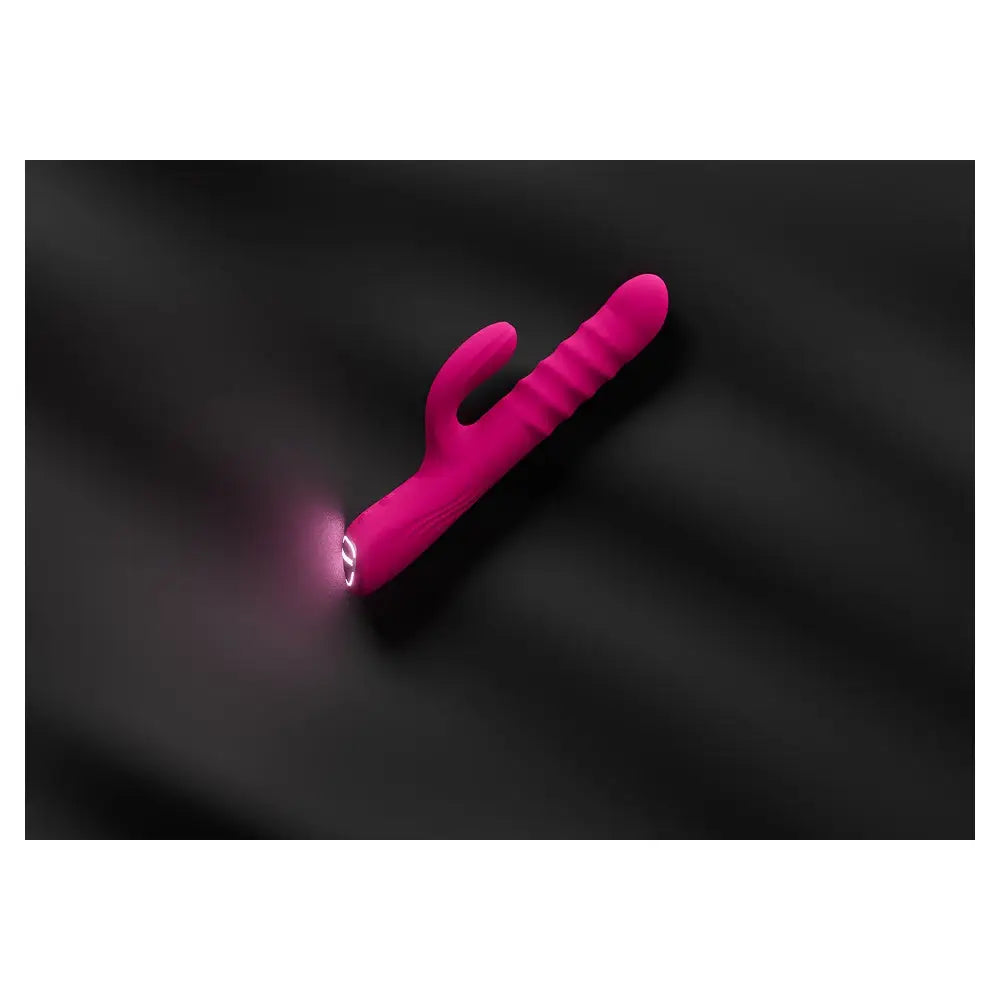 Lovense Velvo Rabbit Vibrator – Rolling Bead G-Spot & Clit Stimulator Hot Pink