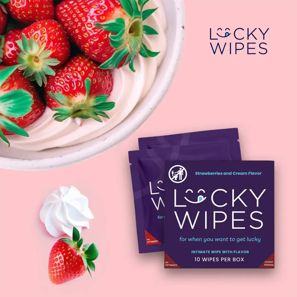 Lucky Wipes Flavored Intimate for Men 10-Pack
