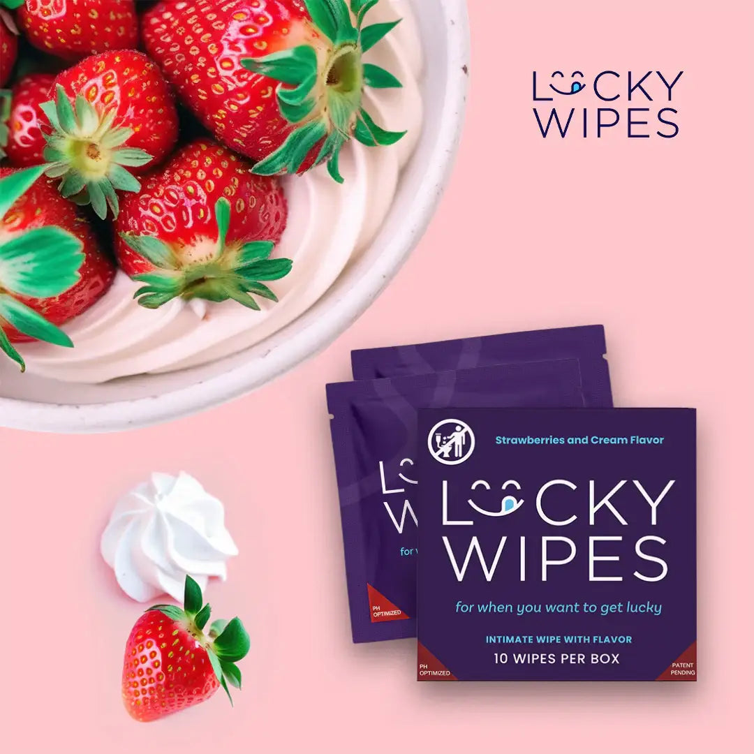 Lucky Wipes Flavored Intimate for Men 10-Pack