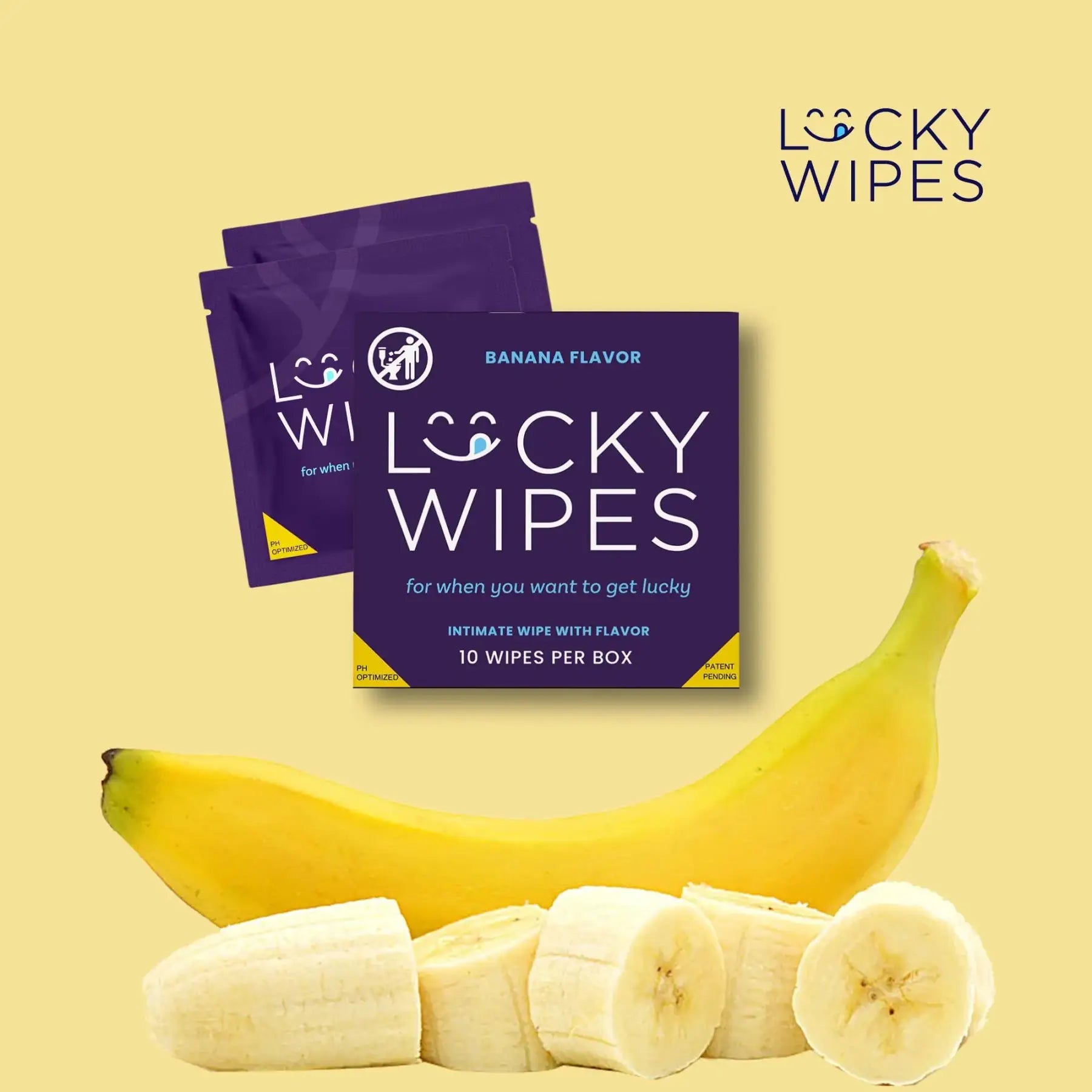 Lucky Wipes Flavored Intimate for Men 10-Pack