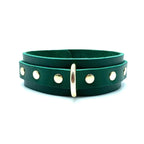 Lulexy Mona 7 - Piece Leather Luxury Bondage Set - Green - Restraints