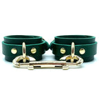 Lulexy Mona 7 - Piece Leather Luxury Bondage Set - Green - Restraints