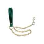 Lulexy Mona 7 - Piece Leather Luxury Bondage Set - Green - Restraints