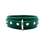 Lulexy Mona 7 - Piece Leather Luxury Bondage Set - Green - Restraints