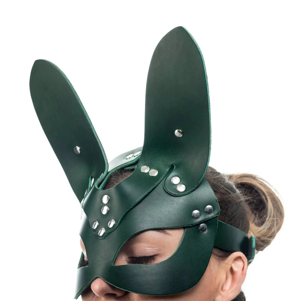 Lulexy Mona Leather Bunny Mask Green Rolik®