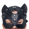 Lulexy Mona Leather Cat Mask - Black